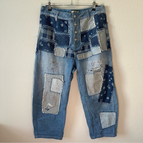 Free people x We The Free Azalea Daisy
Patchwork Blue Jeans SZ 31 - Picture 3 of 13